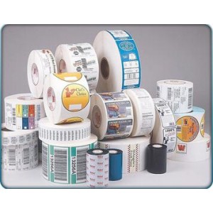 Adhesive label sticker roll printing